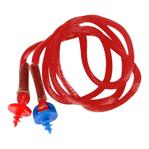 Radians CEPNC-R Custom Molded Earplugs Red Neckcord with Red and Blue Screws, One Size
