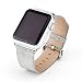Produktbild Replacement Apple Watch Band - High quality PU Leather Replacement iWatch Strap bands for Apple Wrist Watch 38mm/42mm with Bling Design (Silver, 42mm)