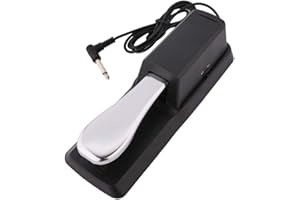 RICHELE Pedale sustain per pianoforti digitali e tastiere elettroniche, pedale universale per controller MIDI, pianoforte Yamaha, Casio, Roland
