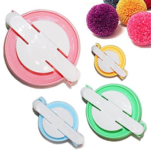 Herramienta eléctrica de costura para hacer pompones de 4 tamaños distintos, 38, 48, 68 y 88 mm, de la marca Tmade