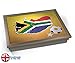 Produktbild South Africa 2010 World Cup Flag Cushion Lap Tray Kissen Tablett Knietablett Kissentablett - Chrome Effekt Rahmen