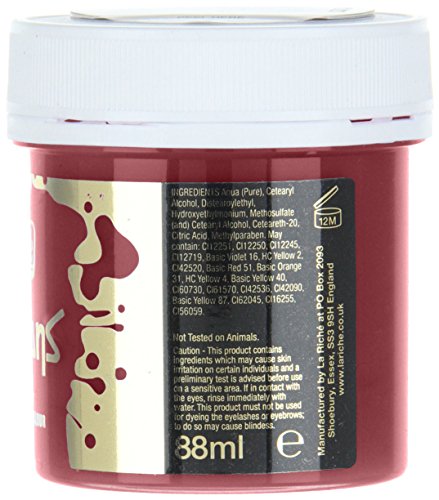 LaRiche Directions Unisex Semi Permanent Haarfarbe Pillarbox, red, 1er Pack (1 x 89 ml) - 9
