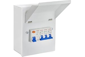 MEGA SOCKET Metal Garage Consumer Unit 63A RCD, 6A, 16A, 32A, MCB Amendment 3