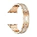Produktbild TianranRT Luxus Legierung Kristall Watch Band Handgelenk Gurt Für Apple Watch Serie 4 40MM (Roségold,40mm)