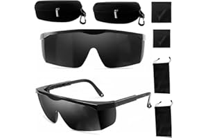 JUXINE Laser Safety Glasses Goggles for Operator Eye Protection During Laser Cosmetology and Hair Removal Treatment - IPL 190nm-2000nm Protection