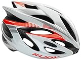 Rudy Project Rush Helmet White-Red Fluo (Shiny) Kopfumfang...