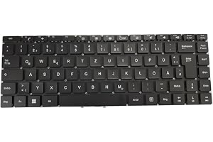 RTDPART Laptop-Tastatur Für MEDION AKOYA MD61933 P15651 MD61935 MD61941 MD62067 MD62068 MD62069 MD62174 MD62176 MD62179 MD62268 MD62330 MD63865 Schwarz Ohne Rahmen Deutsch GR