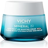 Vichy, Min&eacute;ral 89 Moisturizing Cream 72H Rich, Day Moisturizer, 50 ml | Strengthens the hydration barrier and provides up to