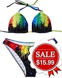 TUONROAD Brasiliano Donna Mare Bikini Donna A Fascia Arricciato Con Slip O Brasi