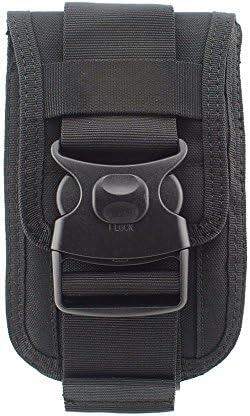 Multifunction Tactical Waist Shockproof Double Phone Wallet Card Hand Bag For Samsung Galaxy C7 Pro/A7 2017/ Galaxy J7 Prime Dual SIM/ On7 2016 SM-G610/On8/J7 2016 (Black)
