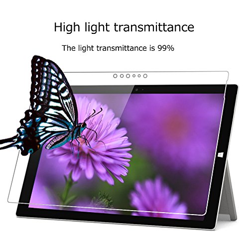 Microsoft Surface Pro 4 Schutzfolie,Vikoo Glasfolie Hartglas 9H Panzerglas Panzerglasfolie für Microsoft Surface Pro 4 - 4