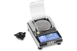 SAUTER Kern & Sohn Taschenwaage TGD 50-3CS05 (Wägebereich: 50 g, Ablesbarkeit: 0,001 g, 4-Tasten-Bedienung, innovativer Touchscreen, Klappdeckel)