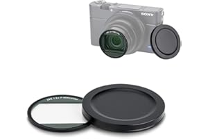 JJC Filtro UV para Sony ZV-1II ZV-1 RX100 VII VI V Canon G7X Mark III II G5X Mark II – Ultra Slim Multi-Coated Lens Protection Filter con tapa de lente y funda protectora de filtro