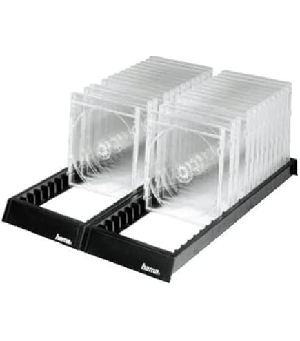 CD Box 180 - Scatola Per Compact Disc, Con Divisore, Nero, Combinabile - Foto 2