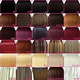 Elegant Hair - Clip In Hair Extensions Straight Full Head 8 pcs, Kanekalon Heat Resistant Hair, Looks and Feels Like Human Hair, 15" 18" 20" 22" 24"