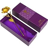 SOLEDI Oro Rosa Flor Hecho a Mano Dura para Siempre Buen Regalo para el Día de San Valentín Día de la Madre Navidad Cumpleaños