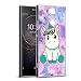 Produktbild Eouine Sony Xperia XA2 Hülle, Schutzhülle Silikon Transparent mit Muster Motiv Handyhülle [Ultra Dünn] Slim Stoßfest Weich TPU Bumper Case Backcover für Sony Xperia XA2 (Hübsches Einhorn)