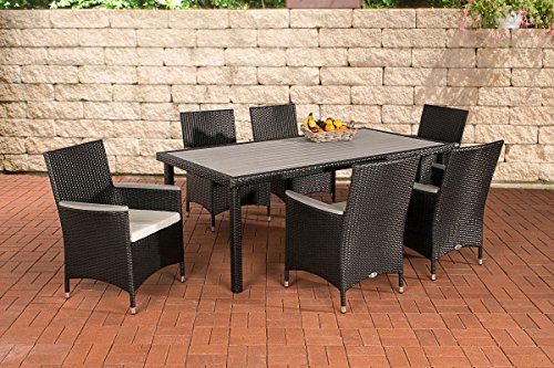 Preisvergleich Produktbild Sitzgruppe Alicante schwarz