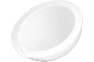 POFET Quartz Bowl,Ceramic Crucible Bowl Dish Cup Furnace Melting Casting Refining Gold Silver Jewelry Making (100g)