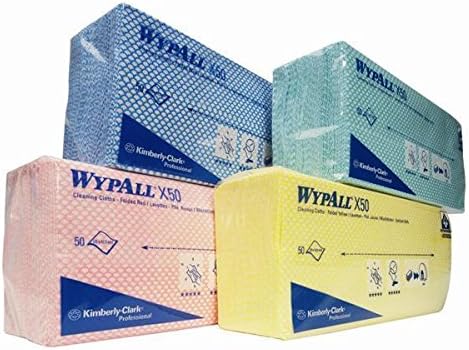 Wypall Kimberley-Clark X50 Cleaning Clothes x 100 All colours (Yellow)