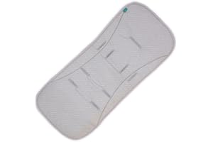 Urban Kanga Colchoneta Silla de Paseo Universal con Espuma de Memoria Colchoneta Carro (Grey Dots)