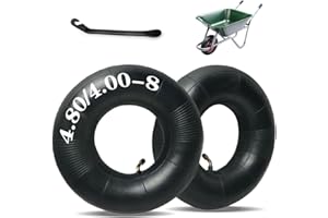 MTLHBCG Chambre à Air Brouette,Chambre à Air 4.80/4.00-8 Chambre à Air pour Tondeuses Pneus de Rechange,par Exemple pour Roue Pneumatique avec Une Forte Capacité de Charge,pour Brouette, Tondeuse