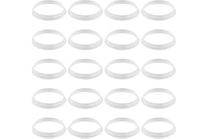 LASUROA 20 Juntas Cónicas, Junta Goma para Desagüe Junta Cónica para Desagüe de Fregadero Sifón de 1 1/2 Pulgadas (Blanco)