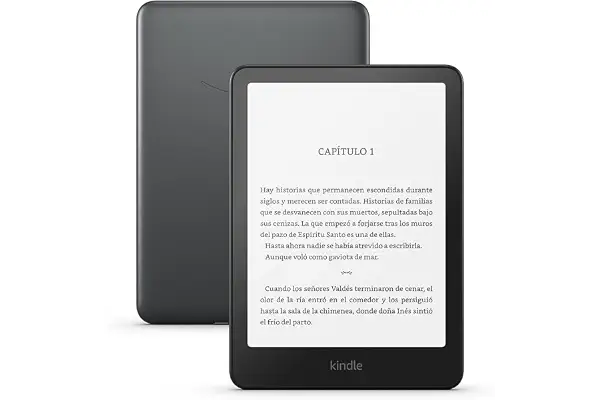 Kindle Paperwhite Signature Edition 32 GB de Amazon (modelo de 2024): luz frontal autorregulable, carga inalámbrica y semanas de autonomía | Negro metalizado