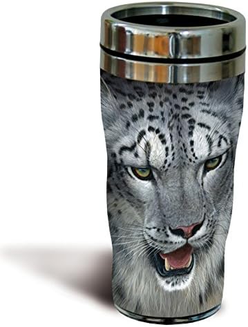 Tree Free Mug 47cl (16 ounce) Travel Tumbler Snow Leopard