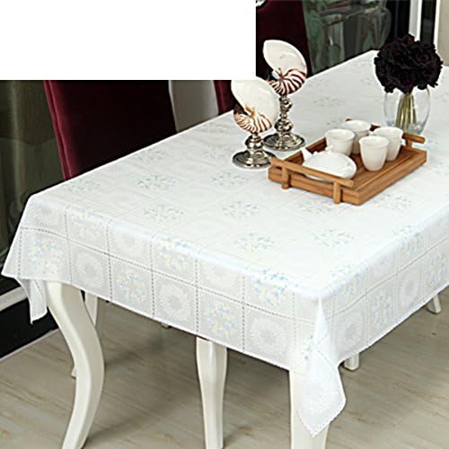 QIANG Qds Table Cloth Tablecloths,PVC Disposable Waterproof Table Cloth,Outdoor Plastic Table Mat,Coffee Table Cushions Against Hot Oil Cloth-E 137x180cm(54x71inch)