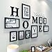 Produktbild HJKY Bilderrahmen High Polymer Material gesetzt, einfache und moderne Design, unregelmäßige Bilderrahmen, Foto an der Wand, für Wohnzimmer, Schlafzimmer, alle schwarz