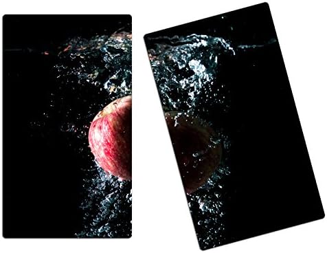 Hob Cover Chopping Board Red Apple Splash Guard HA71761163, Set 2 Panels (2 x 30x52 cm)