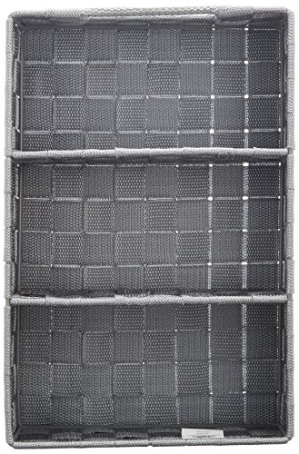 WENKO-21532100-Organizer-Adria-mit-Griff-Grau-Badorganizer-Polypropylen-32-x-10-x-21-cm