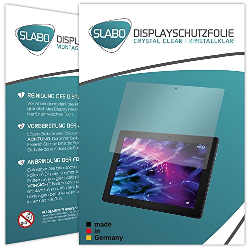 2 x Slabo Displayschutzfolie Medion Lifetab P10356 (MD 99632) Displayschutz Schutzfolie Folie „Crystal Clear“ unsichtbar MADE IN GERMANY - 3