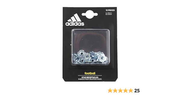 football boot stud receptacles