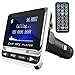 Price comparison product image FM Transmitter,Tinzzi Car Transmitter MP3 Player Hand-Free Calling Radio Audio Adapter Bluetooth Transmitter Car Kit with 1.44 Inch LCD Screen,USB Charger,TF Card,Aux Port,USB Disk,Safety Fuse and Remote Control for Smartphones / Tablets/GPS Units/IPods/MP3 Players and More