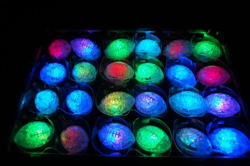 Set of 24 Litecubes RAINBOW Light up LED Footballs