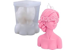 Aiareozy Stampi per Candele in Silicone, stampo per candele, stampi candele, Stampi Silicone Candele, 3D Stampo a Forma di Candela, per Candele Profumate, Sapone e Decorazioni Artigianali