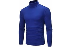 JJPAR Sweat-Shirt Homme Col Roulé Printemps Chaud Respirant Slim Chemise Mode Décontractée Pas Cher Outdoor Courir Cyclisme Survêtements
