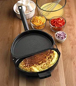 Dagali Folding Stainless Steel Nonstick Omelette Pan Set of 1