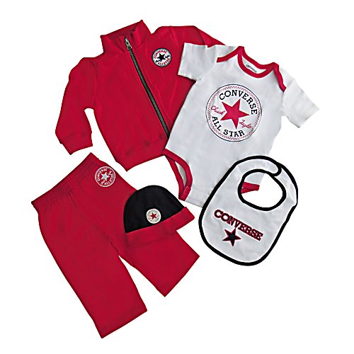 Converse 1837-029 Baby Boy's Baby Gift Set Red 9-12 Months