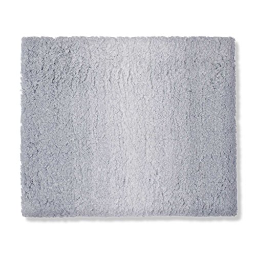 Badematte Ombre silbergrau | Hochflor Badteppiche zum Set kombinierbar | verschiedene Größen vom Durschmatte bis zur Wannenvorlage (70x120cm) - 4