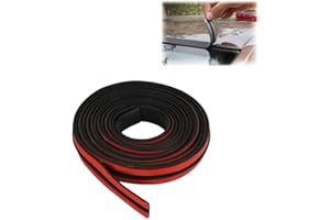 HADAVAKA Sello Del Borde Del Parabrisas Del Coche, Burlete Autoadhesivo Automotriz, Tira Del Sello Del Parabrisas Del Coche Sello Universal Del Borde De La Ventana Del Techo De Goma (1.4 * 400cm)