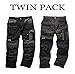 Produktbild SCRUFFS TRADE 3D TWINPACK GRAPHITE 38 WAIST 33 LEG by Scruffs