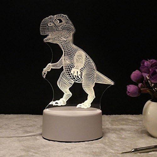 LUXURYDREAM Novelty Design Romatic 3D Vision Cute Animal And Fairy Tales Theme Birthday Gift Nightstand Decoration Usb Lamp Night Light For Kids , D