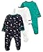 Mamas and Papas Baby-Boys 3 Pack All-in-One Spaceman Bodysuit, Multicolour, 6-9 Months