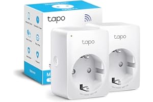 Tapo P100 Presa Intelligente WiFi Smart Plug, Compatibile con Alexa e Google Home, Controllo Remoto Tramite APP Tapo, 10A, 2300W, Confezione da 2 Pezzi