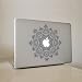 Produktbild Macbook Skin Aufkleber, Morbuy abnehmbare Kunst Creative Anti-Kratz-Beschichtung Skin Vinyl Schutz MacBook Aufkleber Pro 13 A1706 / A1708 ( Touch Bar /Non Touch Bar) (graue Blume)