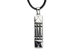 TOMS-SILVER Anhänger Atlantis aus 925 Sterling Silber mit Lederband Länge 4,3cm