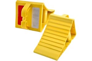 Ruayia Unterlegkeile Wohnmobil, Unterlegkeile Anhänger mit 1*Reinigungsgel, mit Griff &Reflektierende Aufkleber, rutschfeste Unterseite (2 Stück)